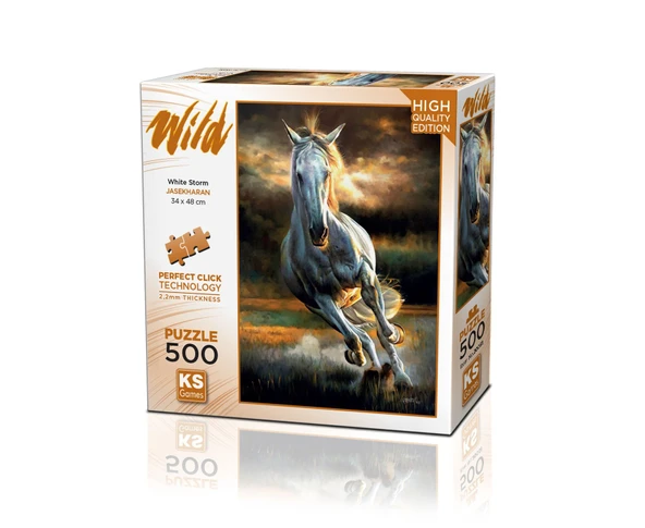 PARAPLY KS Puzzle 500 Parça Wild White Storm Kız Erkek Çocuk Oyuncak Eğitici Oyuncaklar ürün görseli 1
