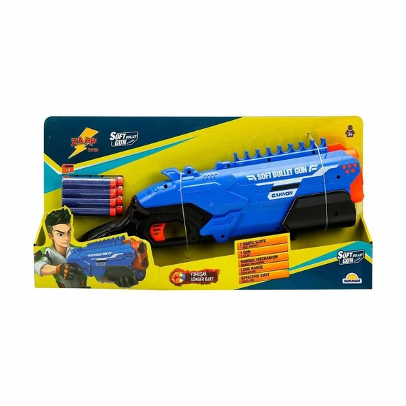 PARAPLY 3407 Zapp Toys Sünger Dart Atan Silah 40cm Kız Erkek Çocuk Oyuncak Eğitici Oyuncaklar ürün görseli 1