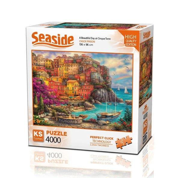 PARAPLY 23506 A Beautiful Day at Cinque Terre 4000 Parça Puzzle Kız Erkek Çocuk Oyuncak Eğitici Oyuncaklar ürün görseli 1