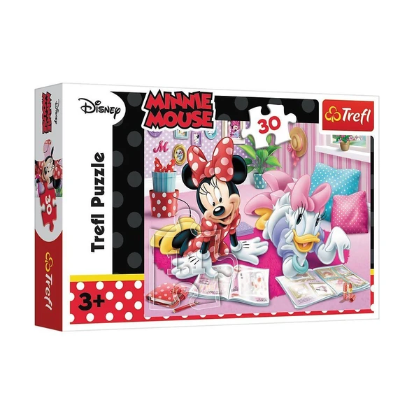PARAPLY PUZZLE-18217 Minnie 30 Parça Puzzle Kız Erkek Çocuk Oyuncak Eğitici Oyuncaklar ürün görseli 1