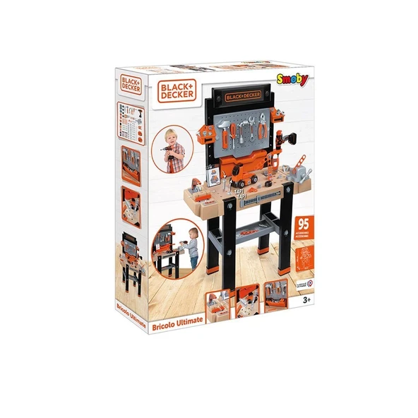 PARAPLY 7600360730 Black Decker Bricolo Ultimate Çalışma Tezgahı Kız Erkek Çocuk Oyuncak Eğitici Oyuncaklar ürün görseli 1