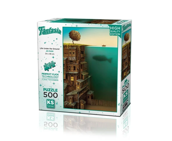 PARAPLY KS Puzzle 500 Fantasia Parça Life Under the Ground Kız Erkek Çocuk Oyuncak Eğitici Oyuncaklar ürün görseli 1