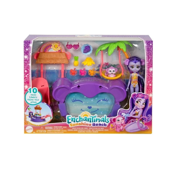 PARAPLY HTW73 Enchantimals Eğlenceli Havuz Partisi Oyun Seti Kız Erkek Çocuk Oyuncak Eğitici Oyuncaklar ürün görseli 1