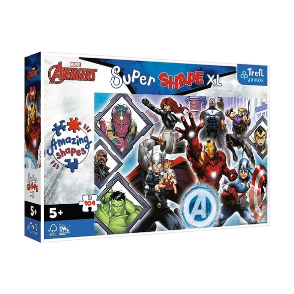 PARAPLY PUZZLE-50018 The Avengers 104 Parça Çocuk Puzzle Kız Erkek Çocuk Oyuncak Eğitici Oyuncaklar ürün görseli 1