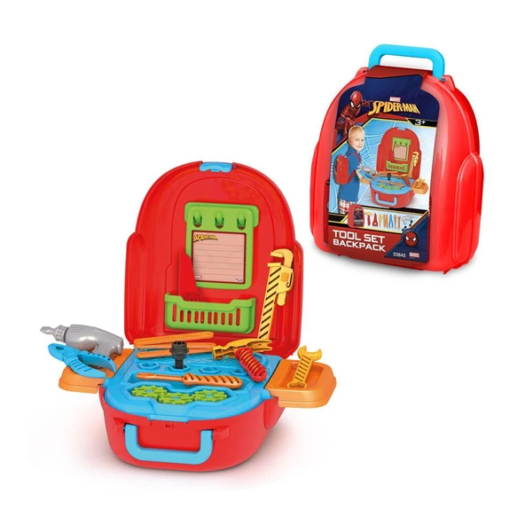 PARAPLY 03845 Spiderman Tamir Seti Sırt Çantası -Fentoys Kız Erkek Çocuk Oyuncak Eğitici Oyuncaklar ürün görseli 1