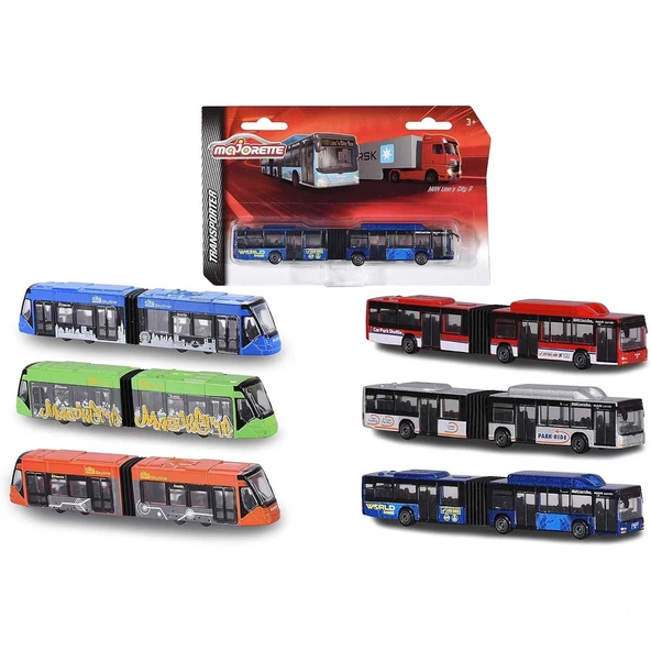 PARAPLY Majorette Transporter Toplu Taşıma Aracı Metal Model 212053303 - 1adet Fiyatıdır Kız Erkek Çocuk Oyu ürün görseli 1