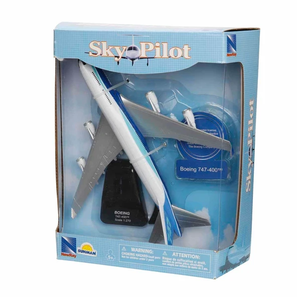 PARAPLY 1:240/1:270 Sky Pilot Boeing Model Yolcu Uçağı Kız Erkek Çocuk Oyuncak Eğitici Oyuncaklar ürün görseli 1