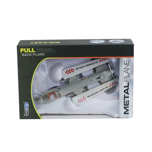 PARAPLY HW777-19B Metal Çek Bırak Uçak -Canem Oyuncak Kız Erkek Çocuk Oyuncak Eğitici Oyuncaklar ürün görseli 1
