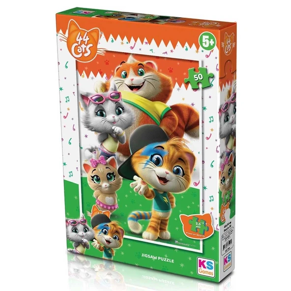 PARAPLY KS Games 44 Cats 50 Parça Puzzle Kız Erkek Çocuk Oyuncak Eğitici Oyuncaklar ürün görseli 1