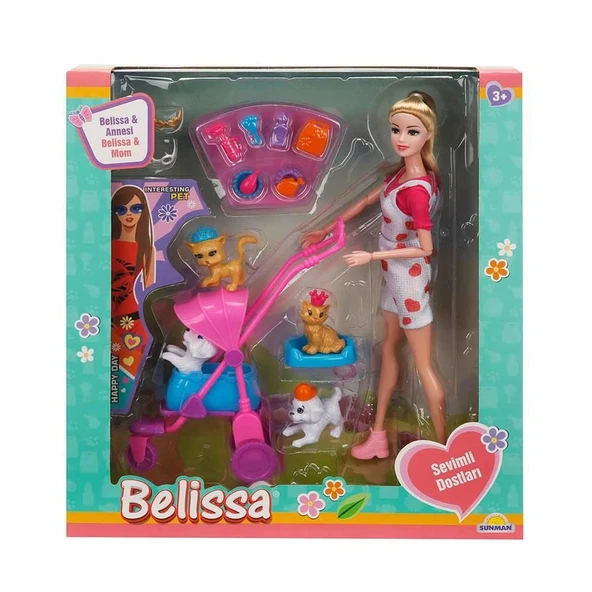 PARAPLY Belissa'nın Annesi ve Sevimli Dostlar Manken Bebek Kız Erkek Çocuk Oyuncak Eğitici Oyuncaklar ürün görseli 1