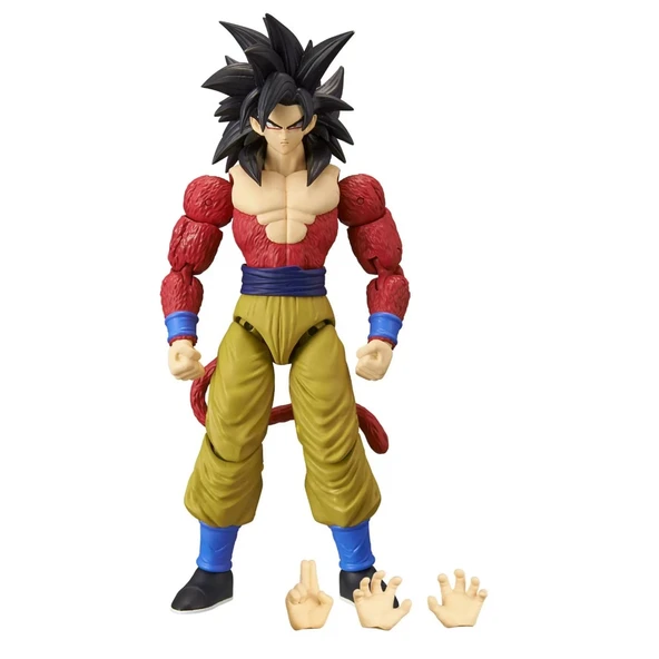 PARAPLY Bandai Dragon Ball Super Saiyan 4 Goku Poz Verilebilir Figür 16cm Kız Erkek Çocuk Oyuncak Eğitici Oy ürün görseli 1