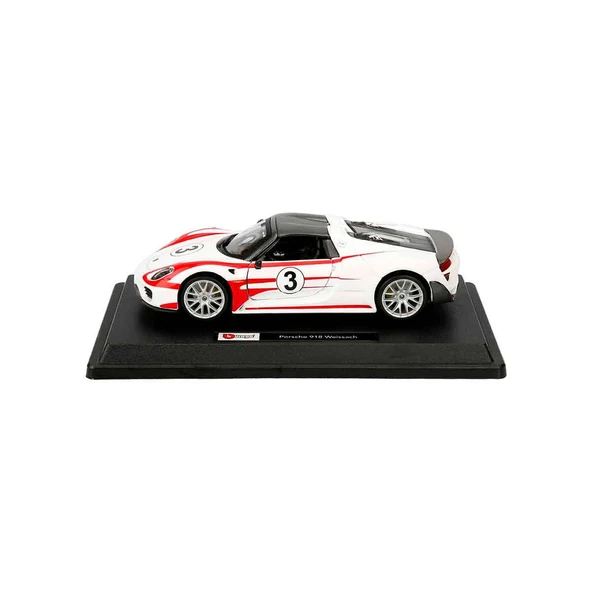 PARAPLY Bburago 1:24 Porsche 918 Spyder Model Araba 18-28009 Kız Erkek Çocuk Oyuncak Eğitici Oyuncaklar ürün görseli 1
