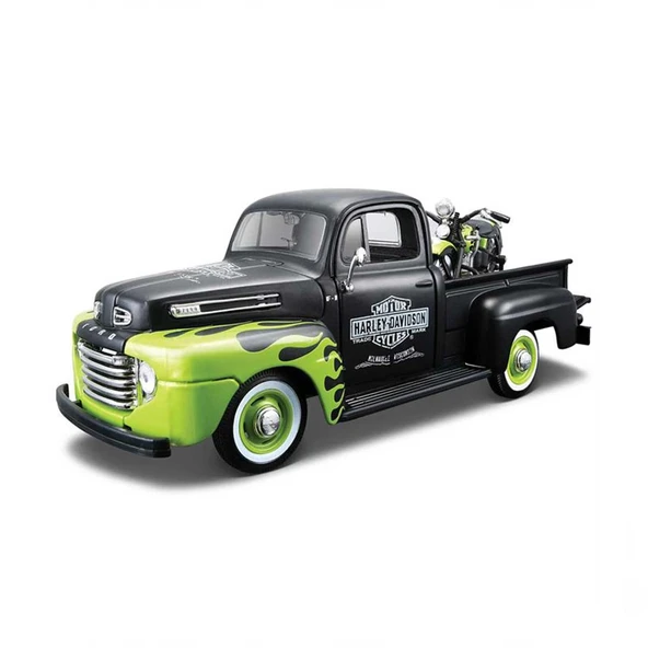 PARAPLY Maisto 1/24 1948 Model Ford F-1 Pickup + 1/24 1948 Model FL Panh Kız Erkek Çocuk Oyuncak Eğitici Oyu ürün görseli 1