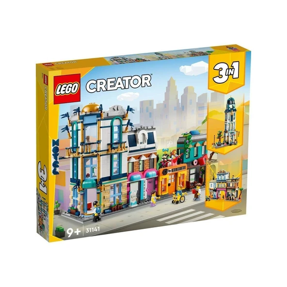 PARAPLY 31141 Lego Creator 3ü1 arada Ana Cadde 1459 parça +9 yaş Kız Erkek Çocuk Oyuncak Eğitici Oyuncaklar ürün görseli 1