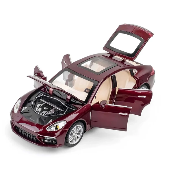 PARAPLY Şeffaf Kutulu Metal Porsche Kız Erkek Çocuk Oyuncak Eğitici Oyuncaklar ürün görseli 1