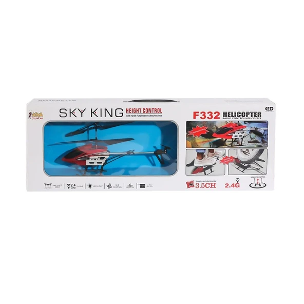 PARAPLY 22571-F332 Kumandalı Helikopter Kız Erkek Çocuk Oyuncak Eğitici Oyuncaklar ürün görseli 1