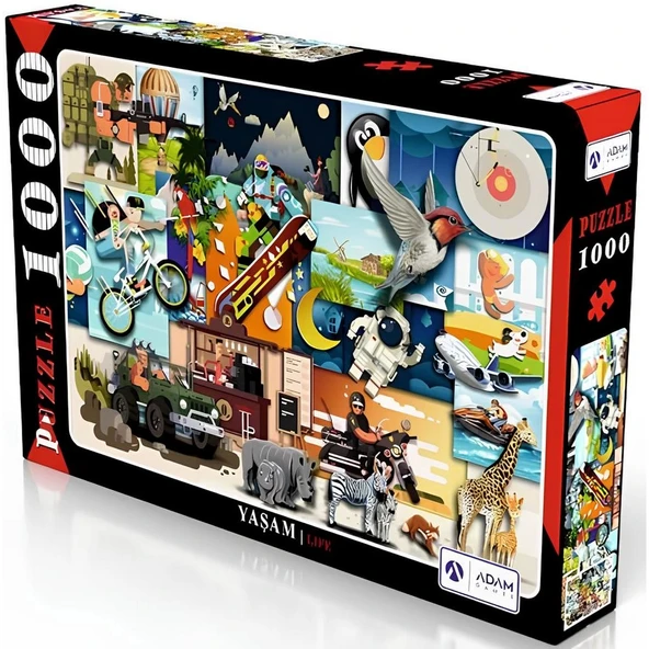 PARAPLY Yaşam 1000 Parça Puzzle Kız Erkek Çocuk Oyuncak Eğitici Oyuncaklar ürün görseli 1