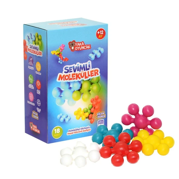 PARAPLY YK-024 Yaka, Sevimli Moleküller Kız Erkek Çocuk Oyuncak Eğitici Oyuncaklar ürün görseli 1