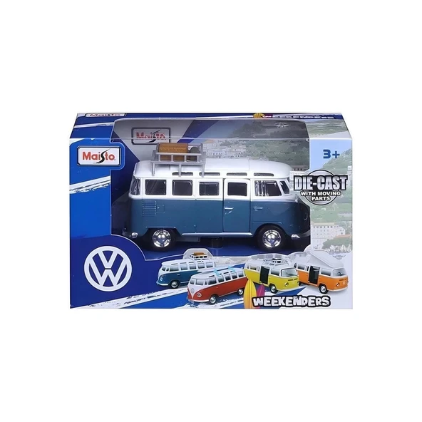 PARAPLY MAY 21237 Maisto Weekenders Volkswagen Araçlar 10cm -Necotoys Kız Erkek Çocuk Oyuncak Eğitici Oyunca ürün görseli 1
