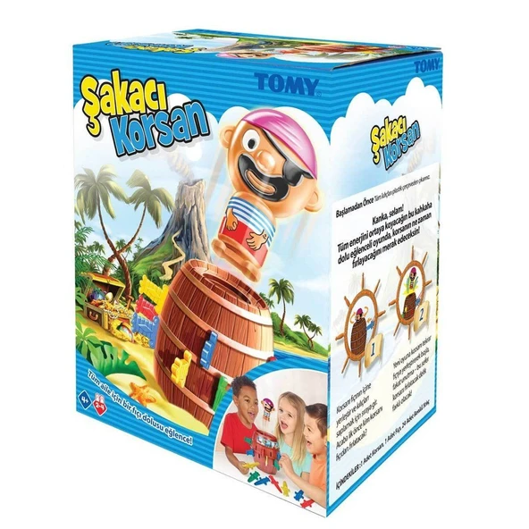 PARAPLY 7028 Tomy Şakacı Korsan +4 yaş Kız Erkek Çocuk Oyuncak Eğitici Oyuncaklar ürün görseli 1