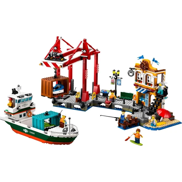 PARAPLY LEGO City Yük Gemili Liman 60422 Kız Erkek Çocuk Oyuncak Eğitici Oyuncaklar ürün görseli 1