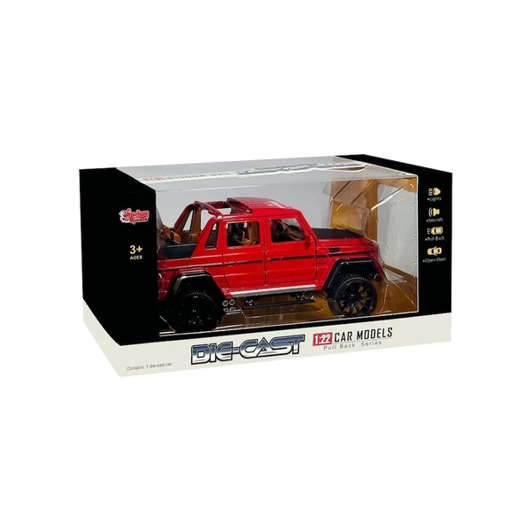 PARAPLY HCL-902 Çek Bırak 1:22 Sesli ve Işıklı Metal Jeep Kız Erkek Çocuk Oyuncak Eğitici Oyuncaklar ürün görseli 1