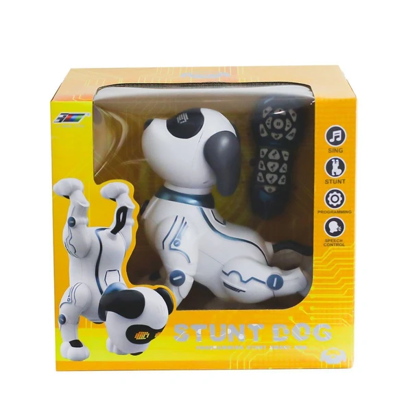 PARAPLY K16 Kumandalı Şarjlı Robot Köpek - ÜRÜN DİLİ İNGİLİZCE'dir. Kız Erkek Çocuk Oyuncak Eğitici Oyuncakl ürün görseli 1