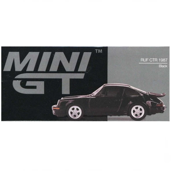 PARAPLY Mini GT 1:64 RUF CTR 1987 Black Kız Erkek Çocuk Oyuncak Eğitici Oyuncaklar ürün görseli 1