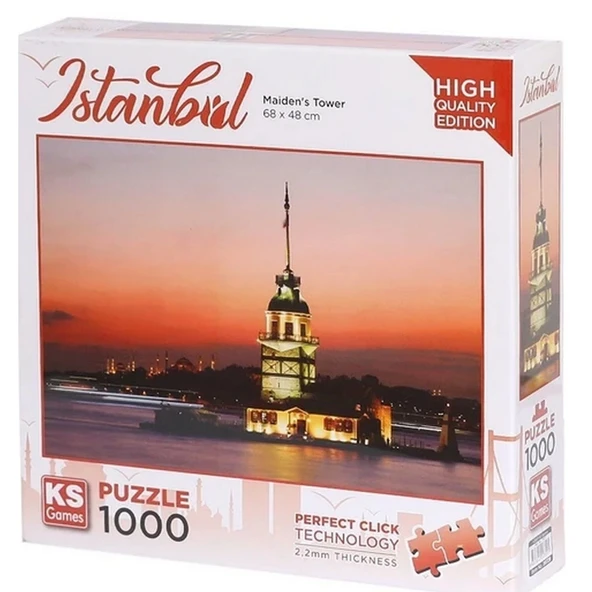 PARAPLY KS Games Kız Kulesi ve Gün Batımı Puzzle 1000 Parça 20729 Kız Erkek Çocuk Oyuncak Eğitici Oyuncaklar ürün görseli 1