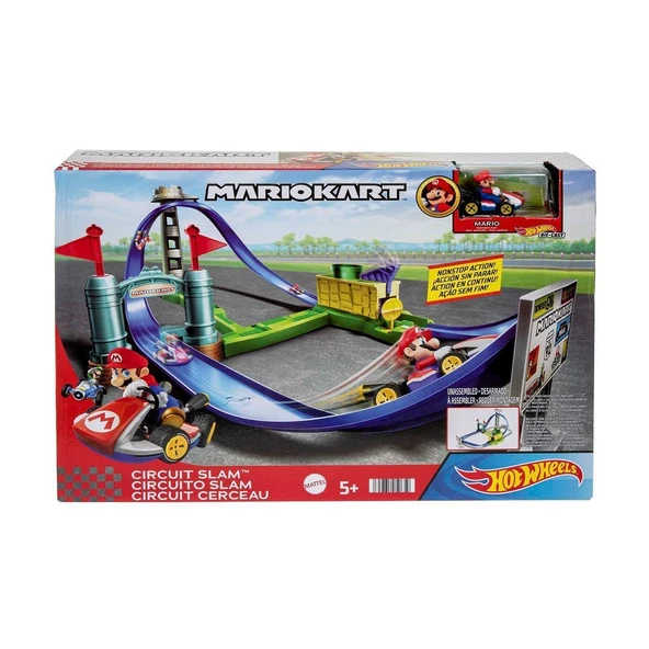 PARAPLY HGK59 HW Mario Kart Keskin Dönüşler Pist Seti /Hot Wheels Kız Erkek Çocuk Oyuncak Eğitici Oyuncaklar ürün görseli 1