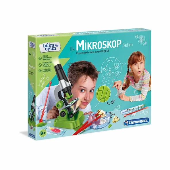 PARAPLY Bilim ve Oyun İlk Mikroskop Setim Kız Erkek Çocuk Oyuncak Eğitici Oyuncaklar ürün görseli 1