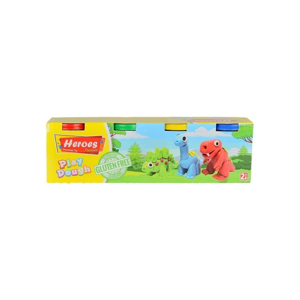 PARAPLY ERN-604 Heroes Premıum Dörtlü Oyun Hamuru Kız Erkek Çocuk Oyuncak Eğitici Oyuncaklar ürün görseli 1