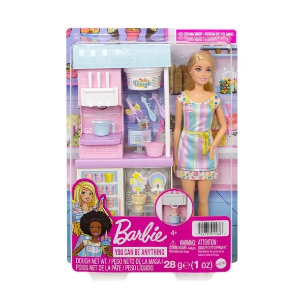 PARAPLY HCN46 Barbie Dondurma Dükkanı Oyun Seti, Barbie Ben Büyüyünce Kız Erkek Çocuk Oyuncak Eğitici Oyunca ürün görseli 1