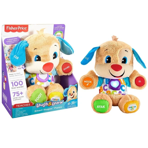 PARAPLY FPN79 Fisher-Price® Yaşa Göre Gelişim Eğitici Köpekçik / Türkçe / Eğlen ve Öğren Kız Erkek Çocuk Oyu ürün görseli 1