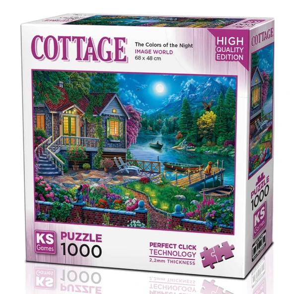 PARAPLY KS Games The Colors of the Night Puzzle 1000 Parça 20680 Kız Erkek Çocuk Oyuncak Eğitici Oyuncaklar ürün görseli 1