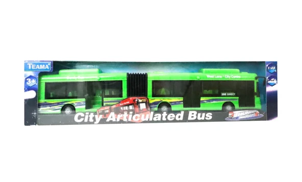 PARAPLY Kutulu Körüklü Yeşil Şehir Otobüsü Kız Erkek Çocuk Oyuncak Eğitici Oyuncaklar ürün görseli 1