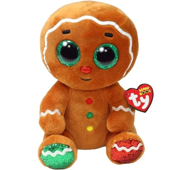 PARAPLY Ty Beanie Boos Peluş Kurabiye Adam Crumble 15cm Kız Erkek Çocuk Oyuncak Eğitici Oyuncaklar ürün görseli 1