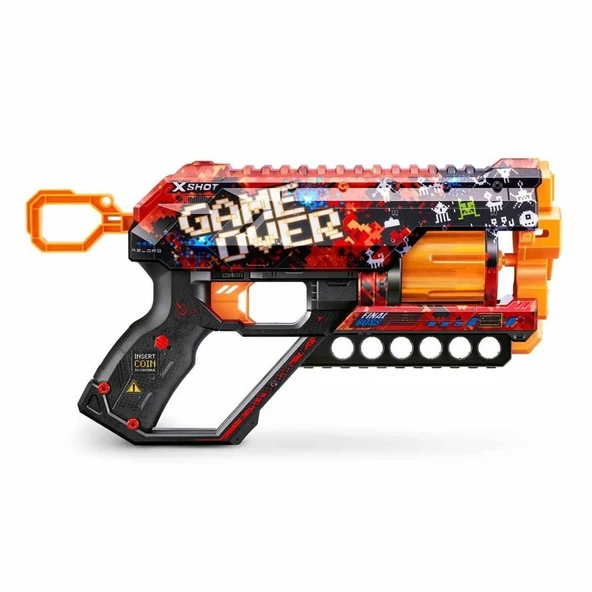 PARAPLY X-Shot Skins Griefer 12 Mermili Sünger Dart Atan Silah 32cm - 89380 Kız Erkek Çocuk Oyuncak Eğitici ürün görseli 1