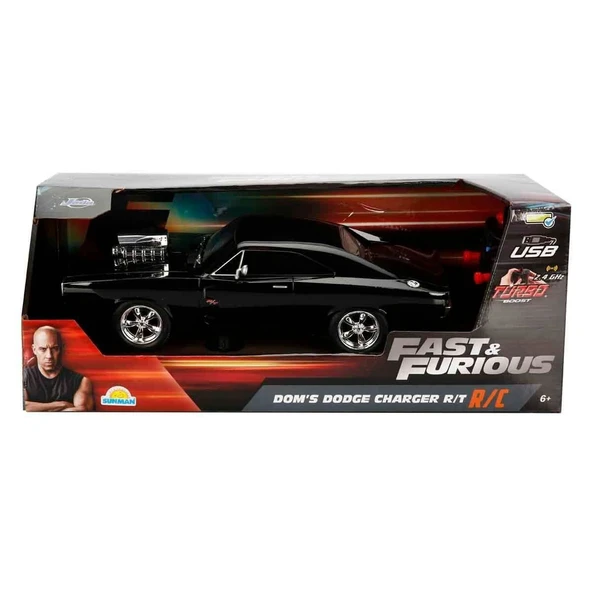 PARAPLY 6492 1:16 Fast & Furious Dom’s Dodge Charger R/T USB Şarjlı Uzaktan Kumandalı Araba Kız Erkek Çocuk ürün görseli 1