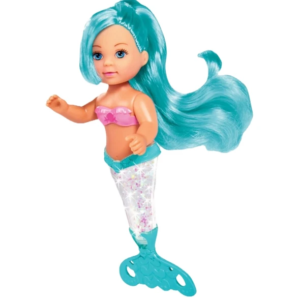PARAPLY Evi Love Sallandığında Parlayan Kuyruk Yüzgeciyle Parıltılı Denizkızı Bebeği SMB-105733482 Kız Erkek ürün görseli 1