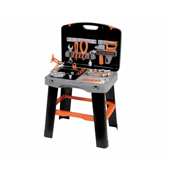 PARAPLY Smoby Black & Decker OBY B+D Bricolo Akıllı Çalışma Tezgahı Kız Erkek Çocuk Oyuncak Eğitici Oyuncakl ürün görseli 1
