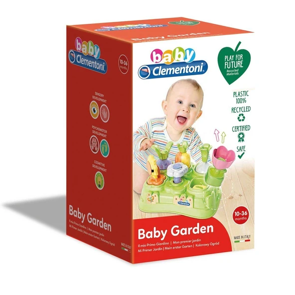 PARAPLY 17277 Baby Clementoni Renkli Bahçe / 10-36 ay Kız Erkek Çocuk Oyuncak Eğitici Oyuncaklar ürün görseli 1