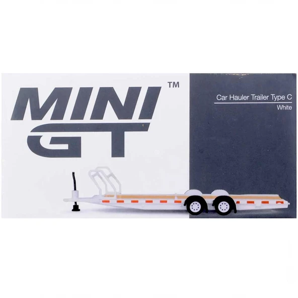 PARAPLY Mini GT 1/64 Car Hauler Trailer White MGTAC21 Kız Erkek Çocuk Oyuncak Eğitici Oyuncaklar ürün görseli 1
