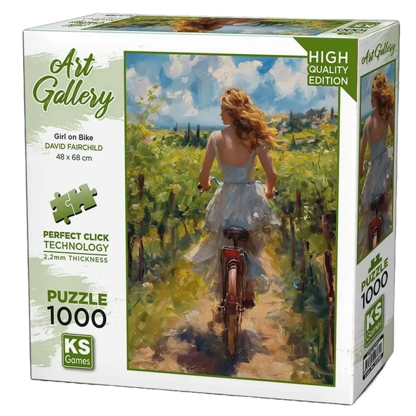 PARAPLY KS Games Girl On Bike Puzzle 1000 Parça 20789 Kız Erkek Çocuk Oyuncak Eğitici Oyuncaklar ürün görseli 1
