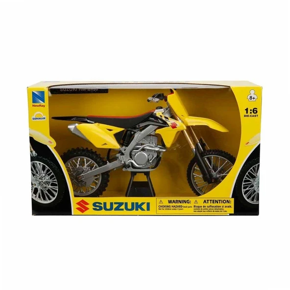 PARAPLY 49473 1:6 Suzuki RM-Z450 Model Motosiklet -Sunman Kız Erkek Çocuk Oyuncak Eğitici Oyuncaklar ürün görseli 1