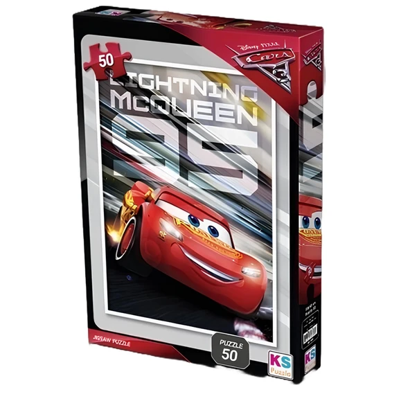 PARAPLY Ks Games Disney Cars Puzzle 50 Parça CR.709 Kız Erkek Çocuk Oyuncak Eğitici Oyuncaklar ürün görseli 1