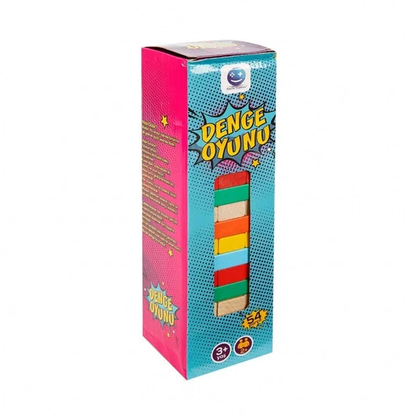 PARAPLY Smile Games Renkli Denge Oyunu 54 Parça - S00002279 Kız Erkek Çocuk Oyuncak Eğitici Oyuncaklar ürün görseli 1
