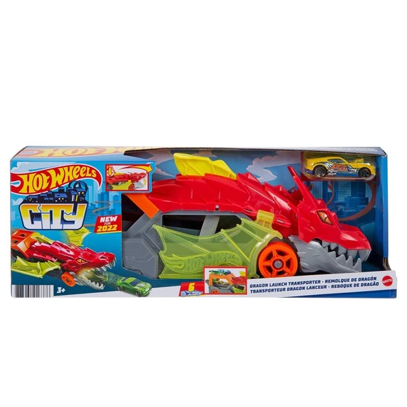 PARAPLY GTK42 Hot Wheels Fırlatıcı ve Taşıyıcı Ejderha Kız Erkek Çocuk Oyuncak Eğitici Oyuncaklar ürün görseli 1