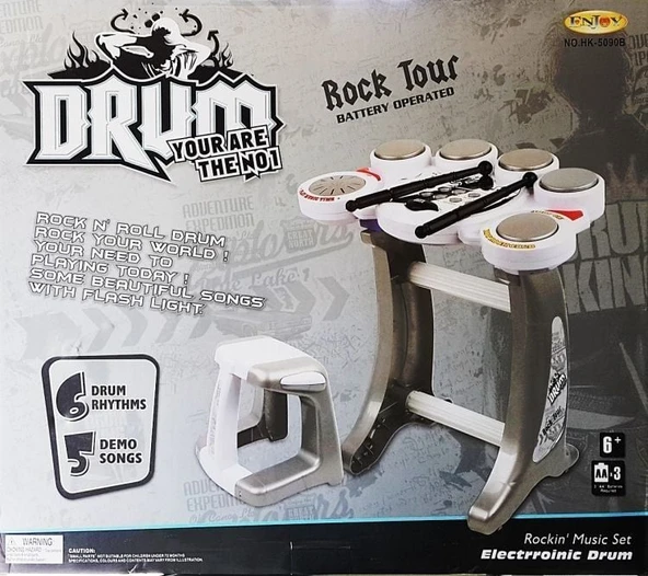 PARAPLY Sunman Drum Rock Elektronik Bateri Kız Erkek Çocuk Oyuncak Eğitici Oyuncaklar ürün görseli 1