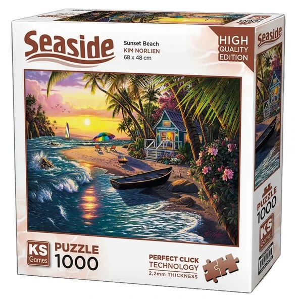 PARAPLY KS Games Sunset Beach Puzzle 1000 Parça 20798 Kız Erkek Çocuk Oyuncak Eğitici Oyuncaklar ürün görseli 1